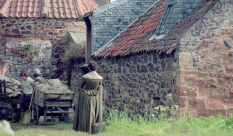 Jamie and Claire visit Preston Mill whilst at Lallybroch. Image via: Blogspot