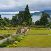 View of the Walled Garden and Brodick Bay