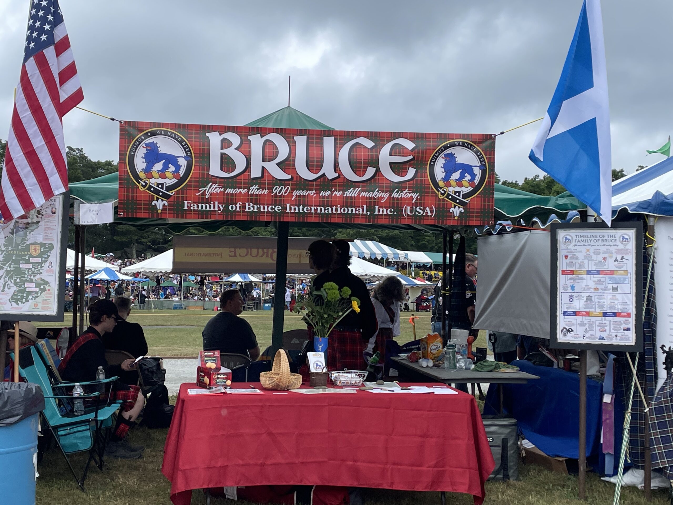 Bruce Clan Tent at Grandfather Mountain Highland Games