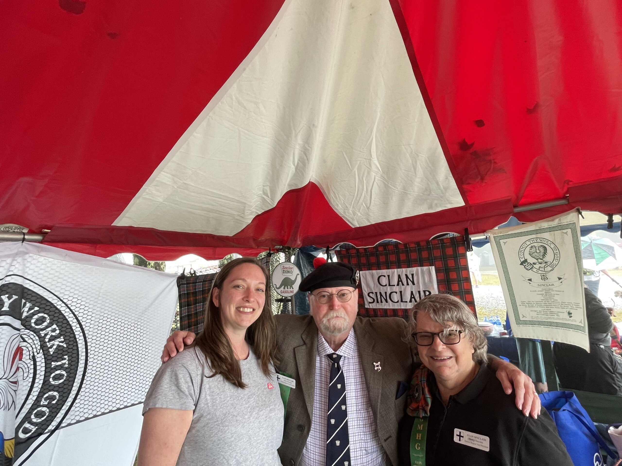 Lisa and Clan Sinclair at the Grandfather Mountain Highland Games